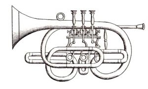 H. Ganter G3a C German Rotary Trumpet, Gamonbrass