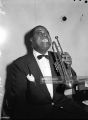 Louis Armstrong backstage at his first concert at The Stadium Sydney 29 october 1954.jpg