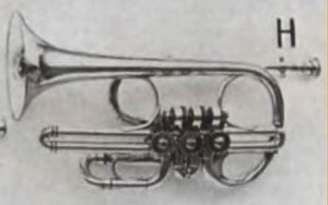 H. Ganter G3a C German Rotary Trumpet, Gamonbrass